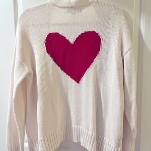 Loft heart open cardigan